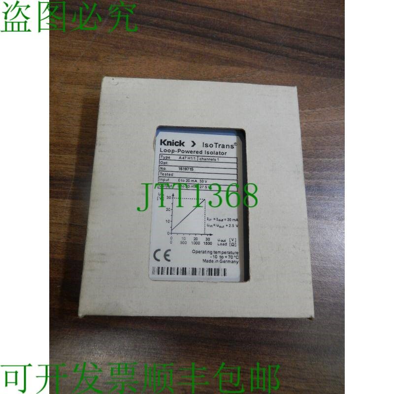 原装供应KNICK isoTrans A47 H1/1 0 至 20mA