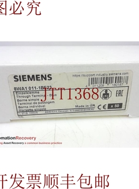 原装供应8WA1011-1BF23，SENTRON THROUGH-TYPE 蓝色终端块，请参