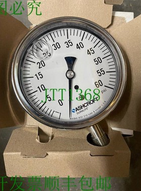 原装供应Ashcroft DURALIFE 35-1009-SWL-02L-60 60 PSI 甘油填充