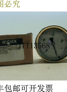 原装供应Noshok 25-300-400-psi-BT3 1/4NPT 底部 Conn 2.5 面条