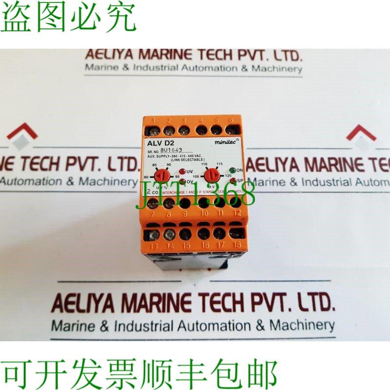 原装供应Minilec alv d2 相故障消息继电器 380-415-440 负压