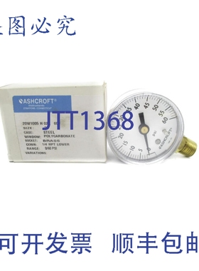 原装供应ASHCROFT 20W1005H02L60 0-60PSI 2