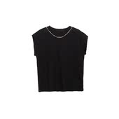 饰飞袖 圆领无袖 套头链子装 T恤0118