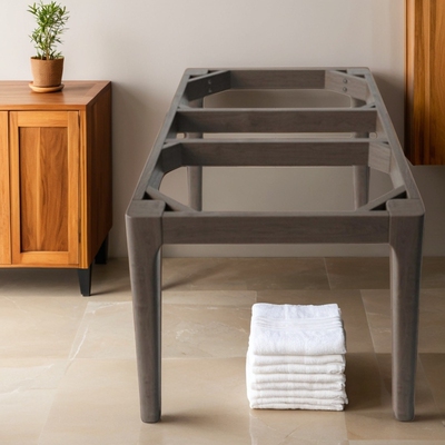 岩板瓷砖餐桌脚办公桌架实木支撑底座北欧书桌桌子支架大理石桌腿