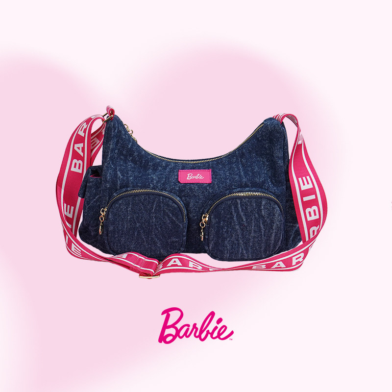【Barbie芭比官方正品】单肩斜跨包帆布包时尚小款牛仔包女款包包,箱包皮具/热销女包/男包,时尚帆布包,淘宝优惠券,粉丝福利购,淘宝优惠卷