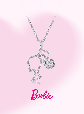 BARBIE芭比珠宝925银项链毛衣链
