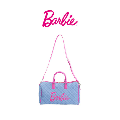 Barbie手提包刺绣大容量斜挎包
