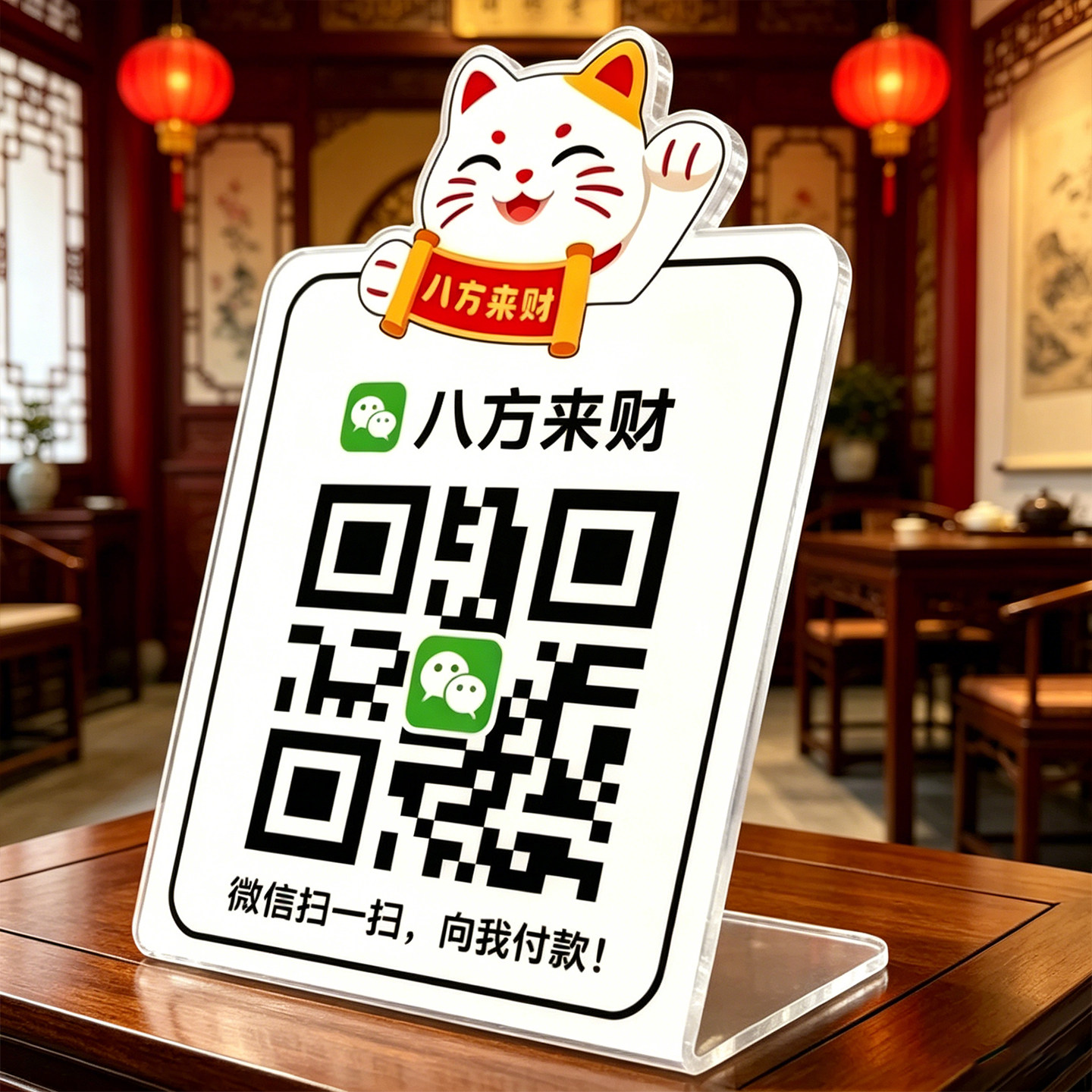 【发货快】微信支付宝收款码立牌