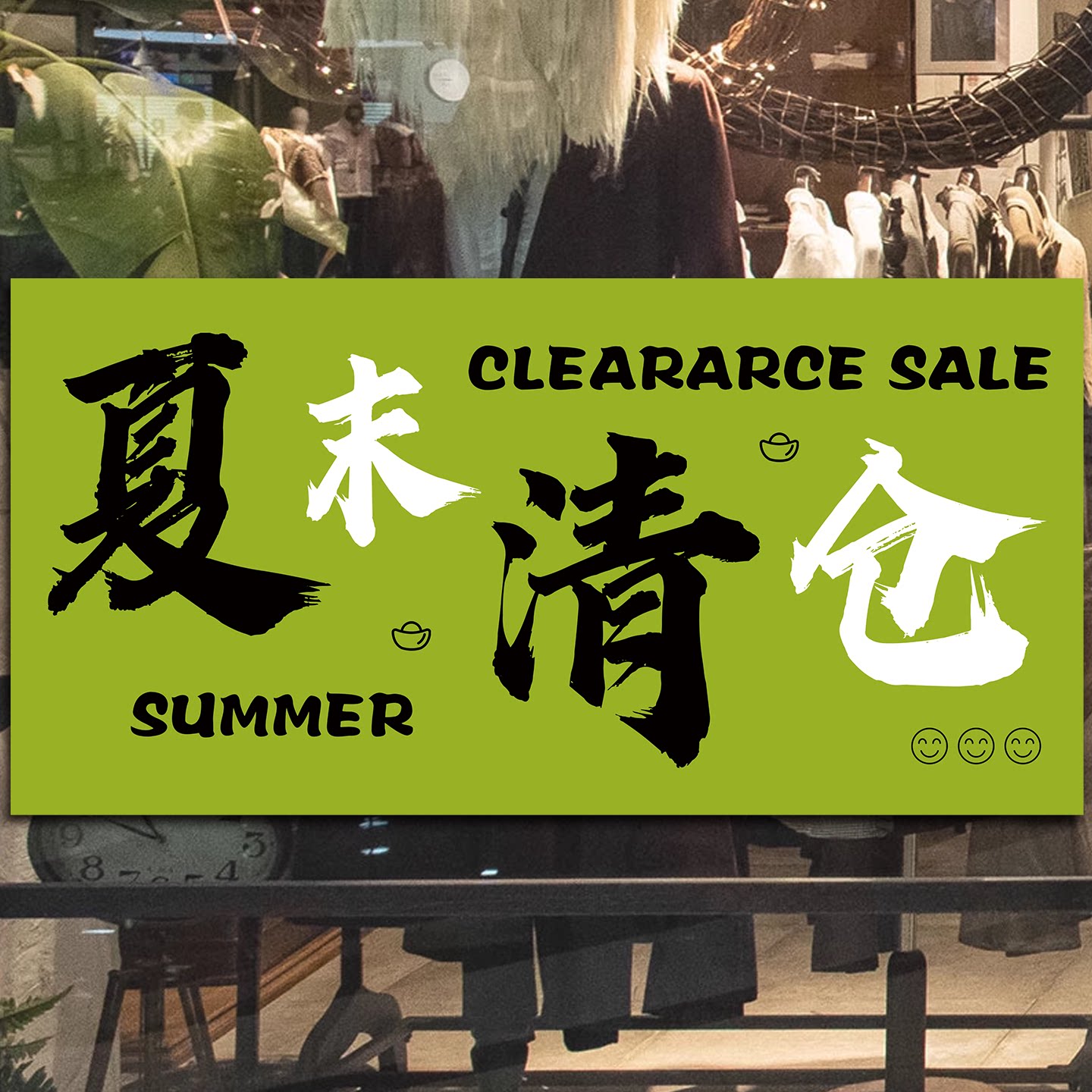 全场清仓海报大甩卖广告纸