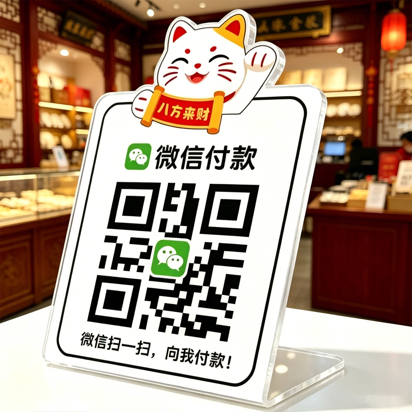 【发货快】微信支付宝收款码立牌