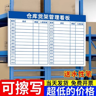 仓库管理看板标识牌货架看板指示牌工厂库房物料目视化库位提示牌仓库分区可擦写标示牌先进先出仓库标识牌
