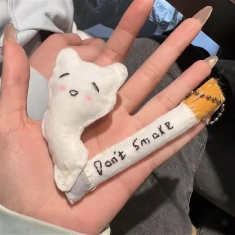 烟鬼小猫不织布diy材料包