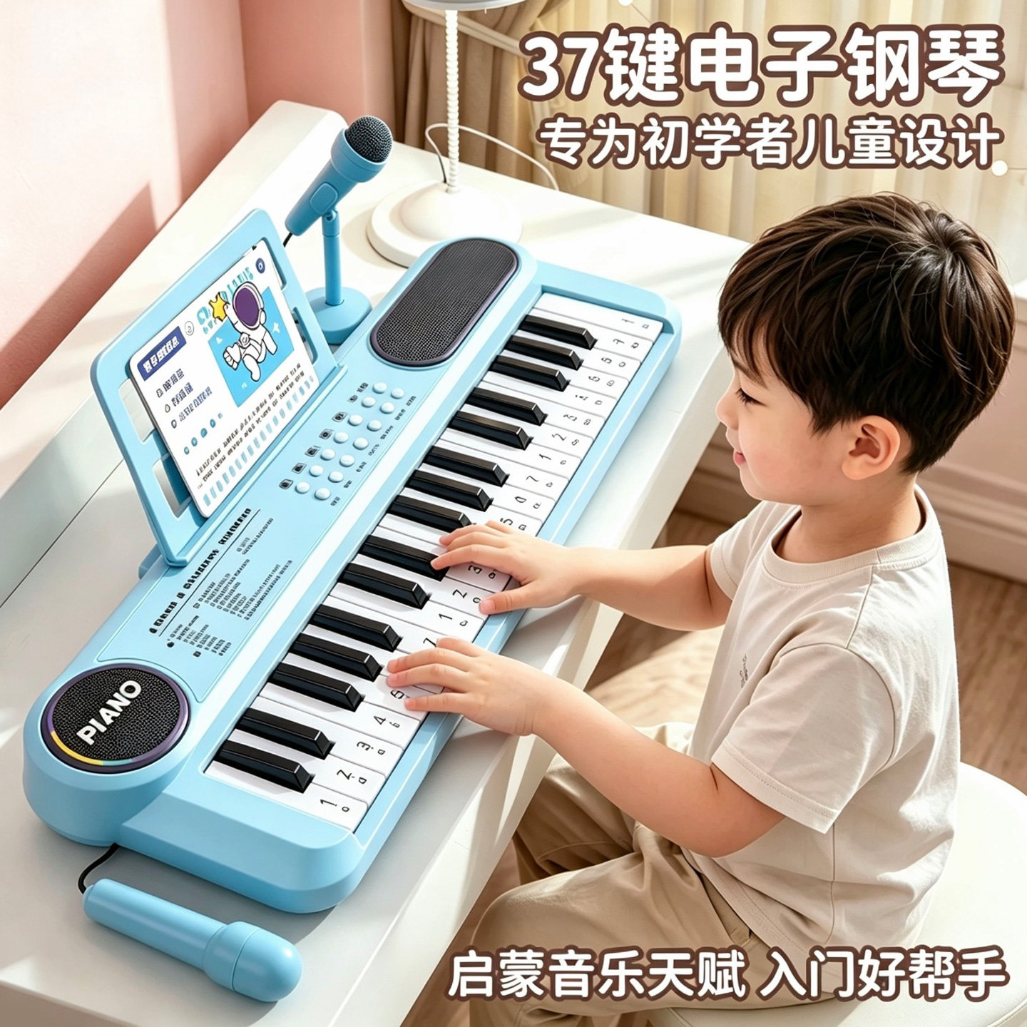 儿童电子琴玩具小钢琴可弹奏初学者音乐入门宝宝女孩子生日礼物