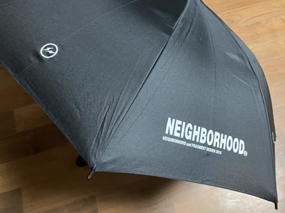 NEIGHBORHOOD雨伞闪电联名长柄伞余文乐藤原浩便利店FRAGMENT