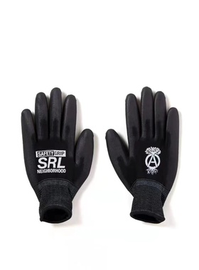 现货 NEIGHBORHOOD SRL 塑胶 NBHD 龙舌兰布纹球黑王丸块根手套