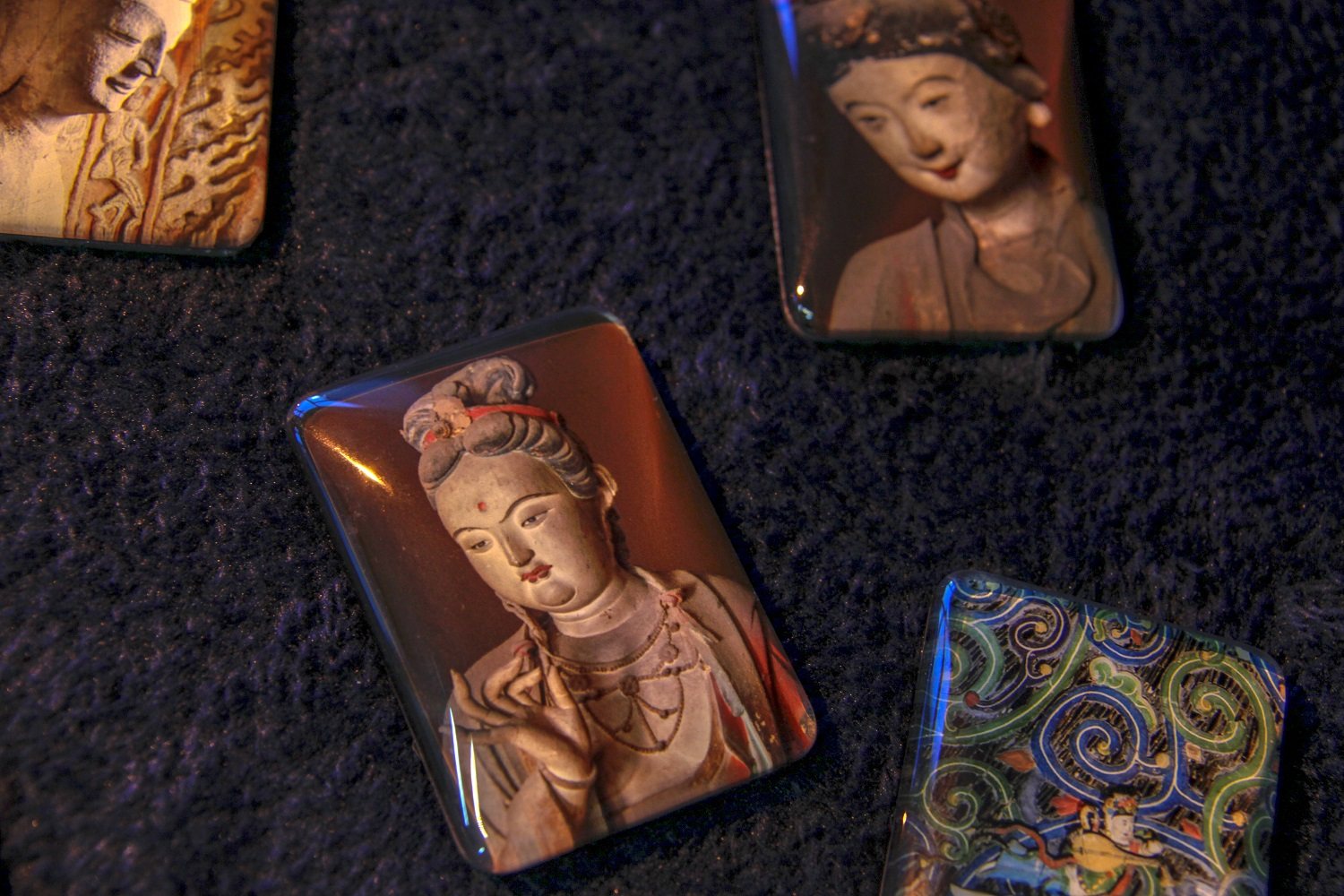 文创冰箱贴 彩塑 山西文创  晋祠 云冈石窟 洪福寺 铁佛寺