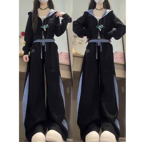 学院风减龄运动套装女春季两件套