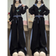 学院风减龄运动套装 韩系休闲宽松显瘦连帽卫衣小个子两件套 女秋季