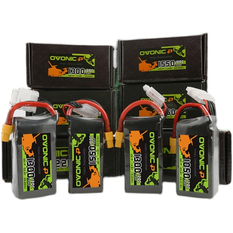 Ovonic电池1050/1300/1550mAh120C4S6S14.8V航模穿越机锂电池