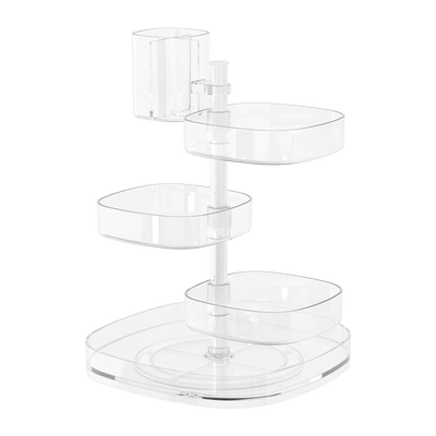 沐传家日式可旋转化妆品收纳架
