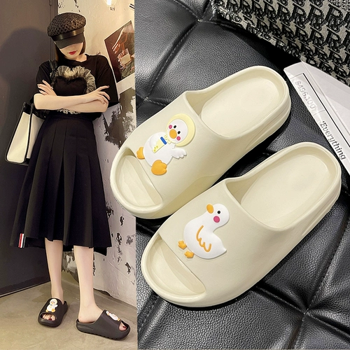 Летние тапочки для влюбленных, милая обувь, нескользящие пляжные слайдеры, популярно в интернете, мягкая подошва