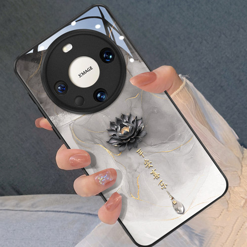 mate80pro手机壳平安喜乐莲花