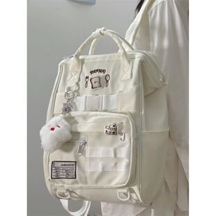 可以藏东西的书包小众高颜值学院风百搭学生双肩包女 ins大容量书