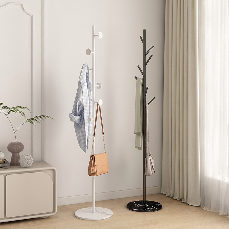 速立普简易铁艺奶油风小型衣帽架