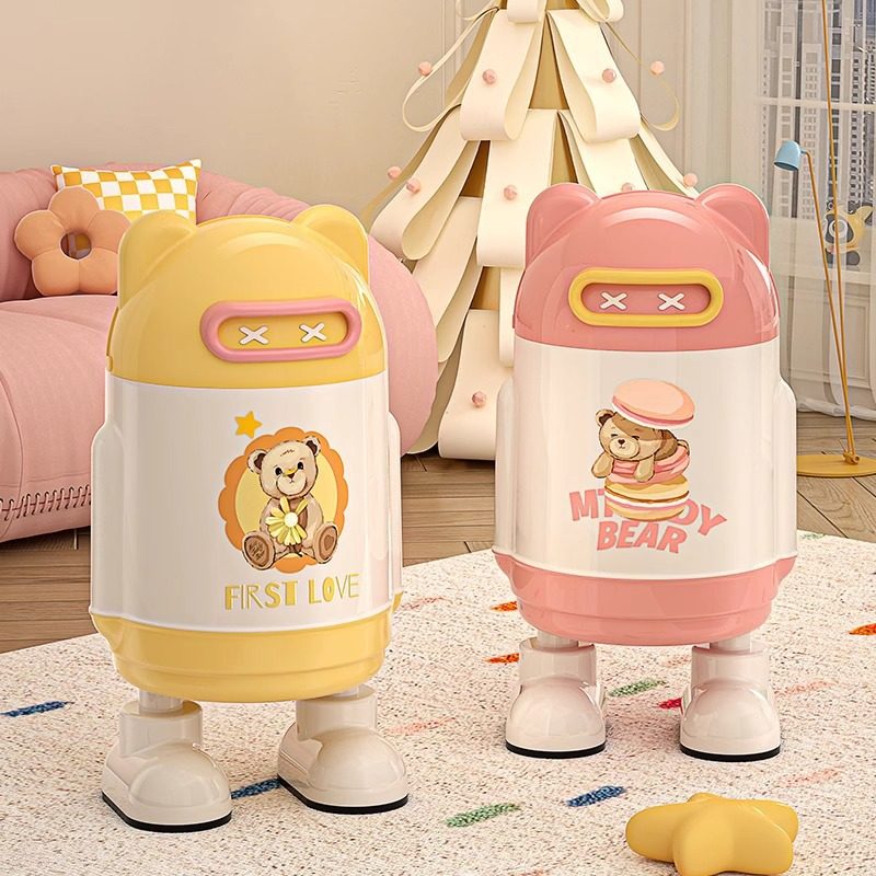 创意垃圾桶家用2026新款客厅落地式轻奢高档带盖高颜值大号大容量