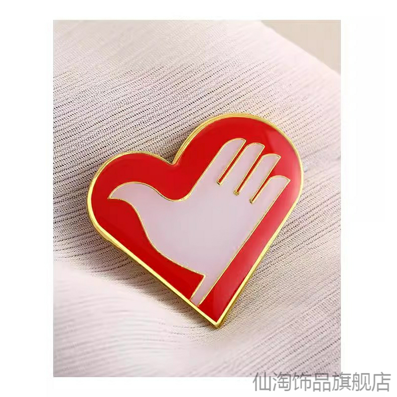 中国青年志愿服务徽章胸牌社区学校酒店公益学雷锋志愿者胸章