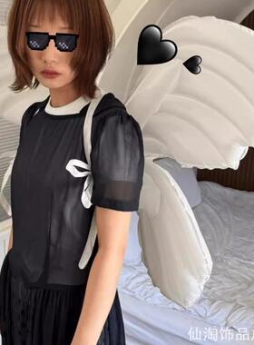 ins韩式黑色银色皇冠气球帽子聚会装饰头饰公主发箍生日派对拍照