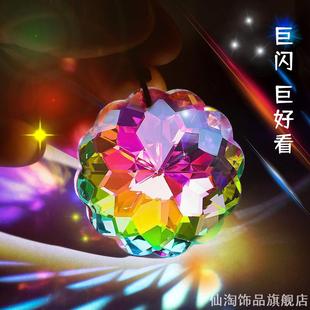 丁达尔效应水晶玻璃摆件棱光镜光之立方晶体折射桌面摆件太阳捕手