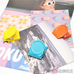 亚克力透明夹子吸铁石文件夹试卷黑板夹子A4纸白板强磁磁铁磁吸夹