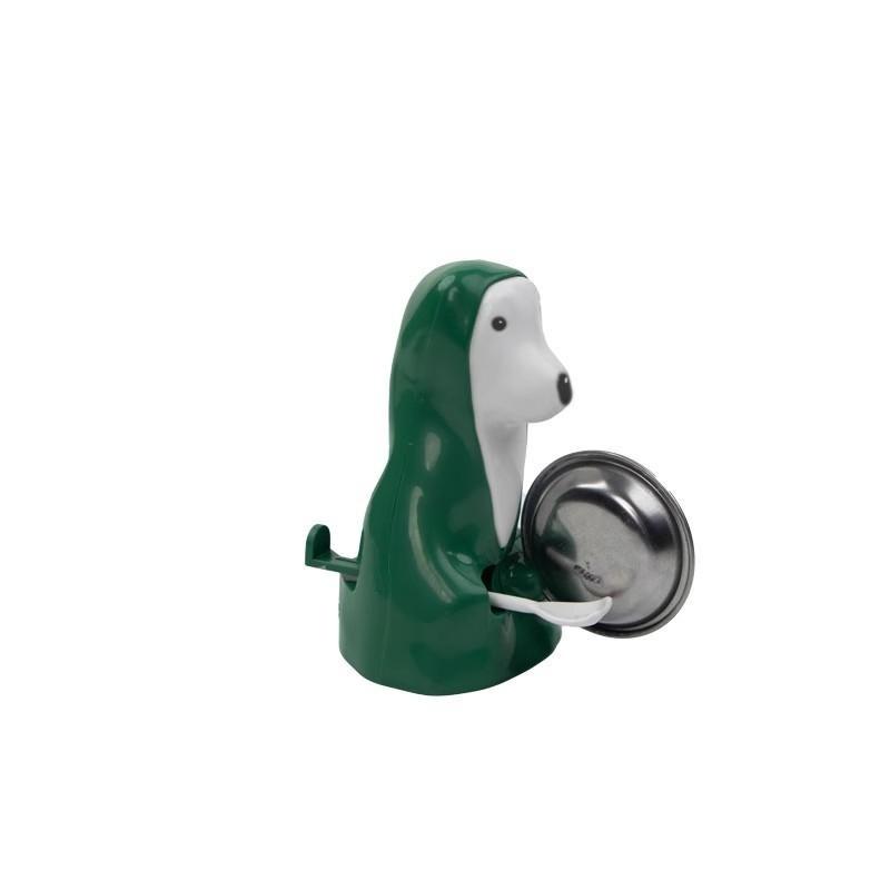 搞点大动静创意搞怪敲盆绿色小狗