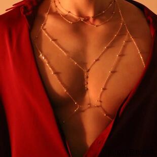 体链胸链耳链铃铛乳环链条乳钉pa环情侣饰品防合金欧美男女