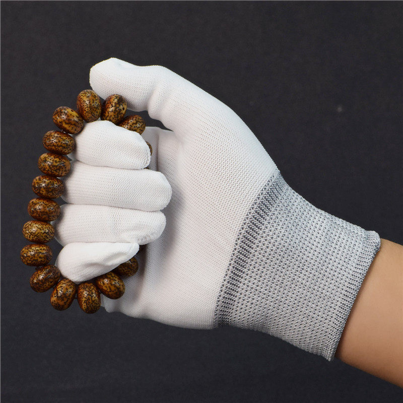 小叶紫檀星月菩提黄花梨佛珠手串盘玩把玩文玩鹿皮麂皮袋子棉手套