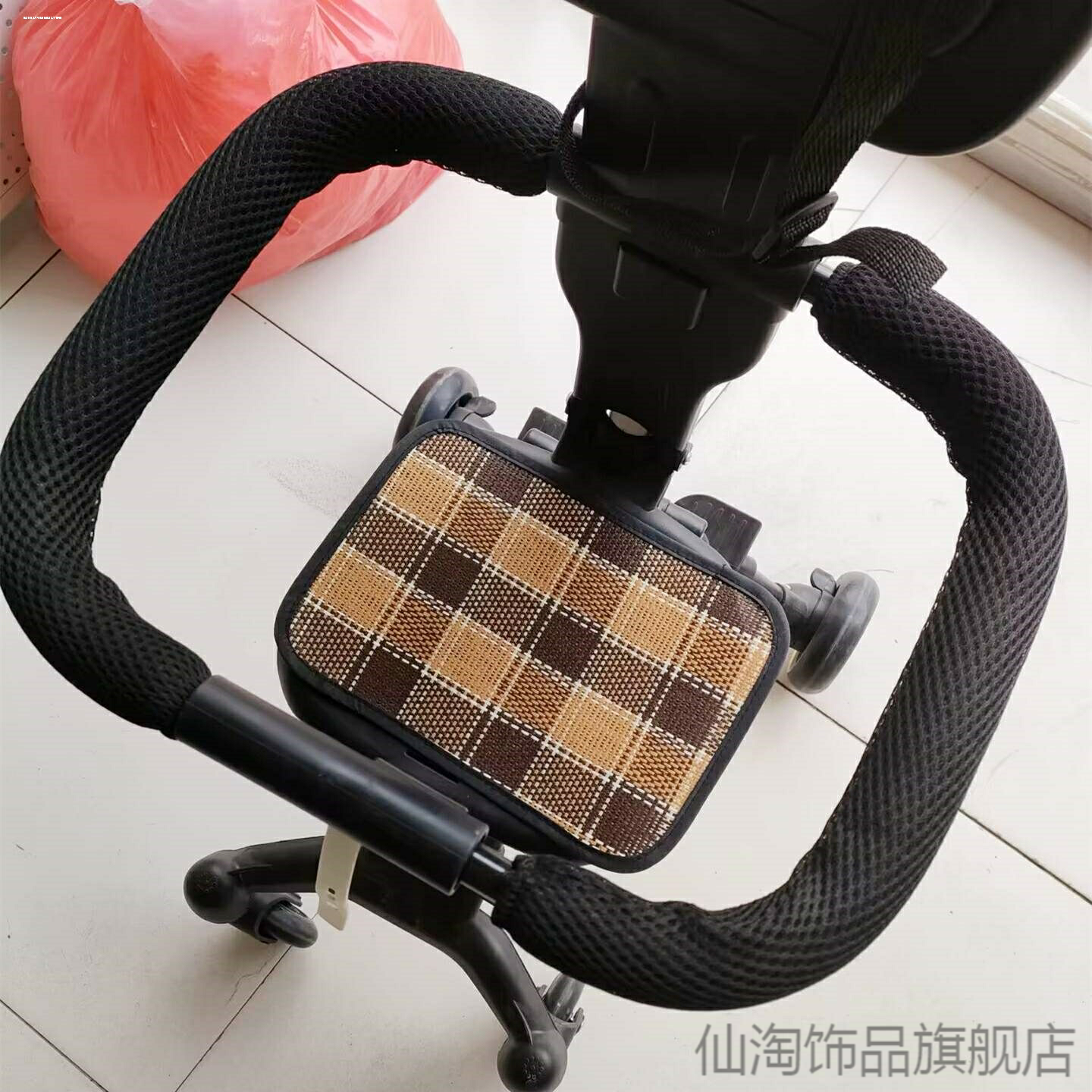 适用座椅车配件安全防护小孩提篮一凉车座套凉席儿童三轮车坐垫