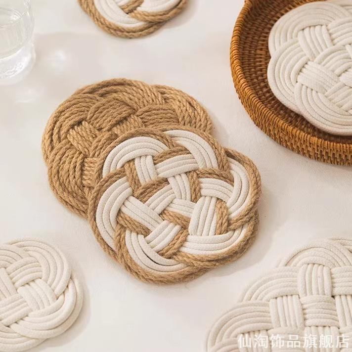 日式ins风简约盘子杯垫锅垫碗