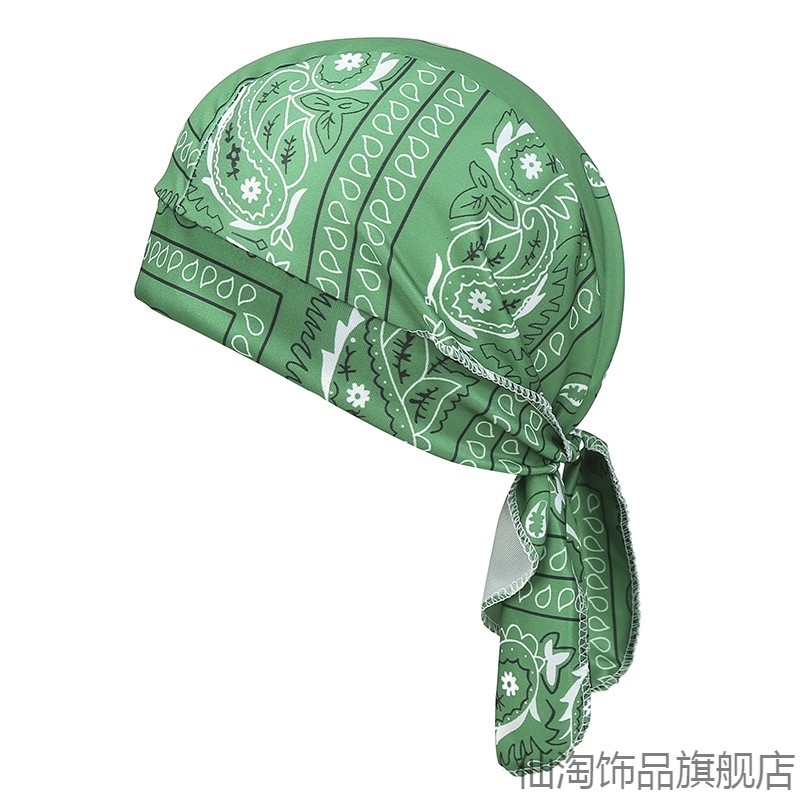 头巾durag户外骑行速干运动吸湿排汗透气防晒头套街舞嘻哈海盗帽