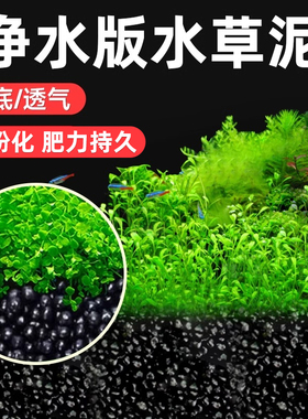 水草泥鱼缸造景营养土底砂水草种子铺底青龙石牛毛基肥陶粒不浑水