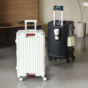2026新款三七开深仓加大容量铝框拉杆箱小型防水旅行箱男行李箱女
