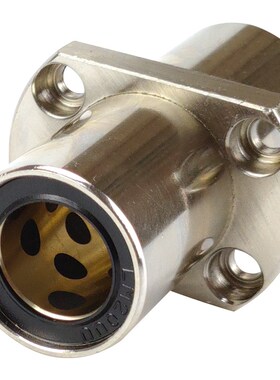 加长外钢内铜中间切边法兰石墨铜套直线轴承LMHC16 20 25 30 35LU