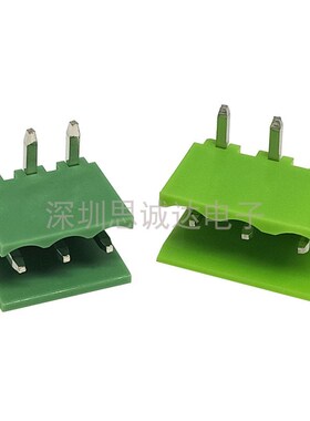 绿色 HT3.96 2P/3/4/5/6/7/8-12P接线端子 弯脚/直脚 整套