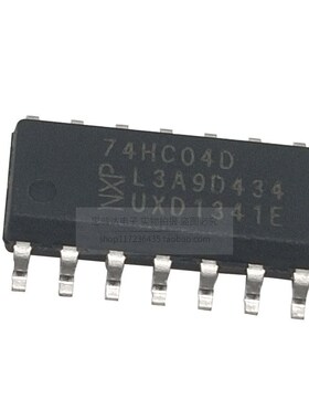 74HC04D SOP-14 全新贴片NXP环保六反相器逻辑芯片 非门SN74HC04D