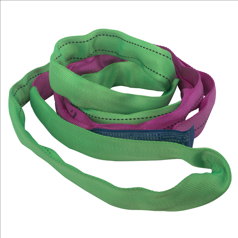 国标 起重柔性吊装带圆形软吊带行车吊车吊树环形双扣2 3 5吨2米