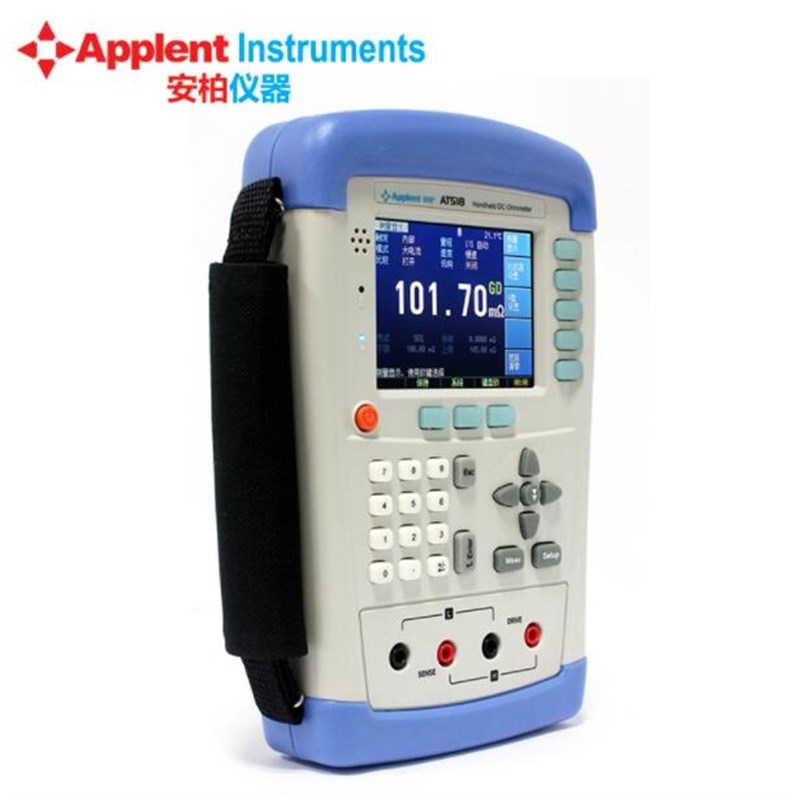 常州安柏ATf518L手持便携式直流低电阻测试仪AT518微欧计毫欧表
