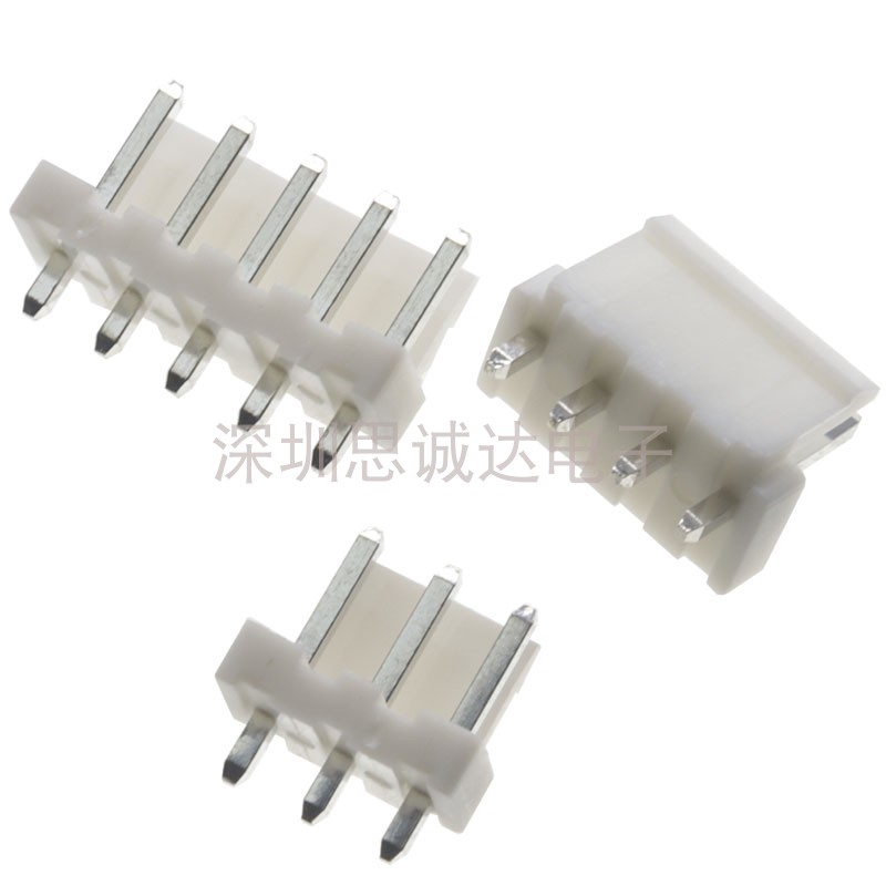 VH3.96接线端子 针座 胶壳直针弯针 3.96-2/3/4/5/6/7/8/9/10/12P