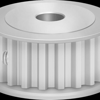 S5M32齿 两面平同步轮 槽宽22 AF型 同步皮带轮齿轮铝32S5M200-A