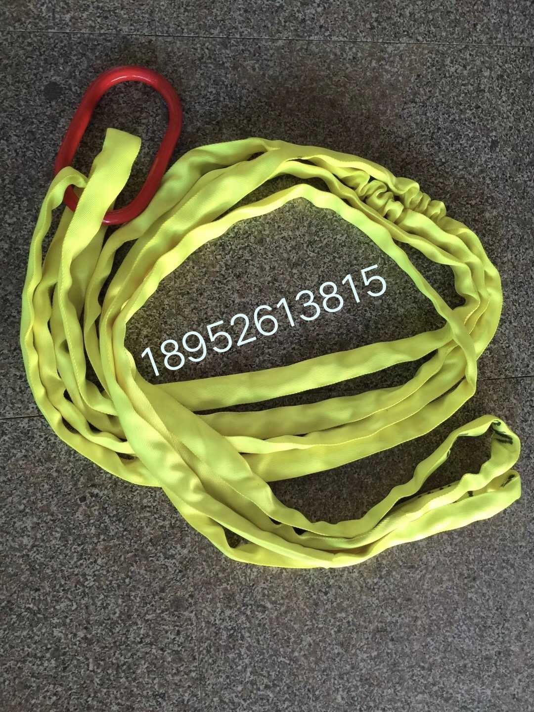 起重柔性吊装带圆形软吊带行车吊车吊树环形双扣拖车绳2吨-10吨