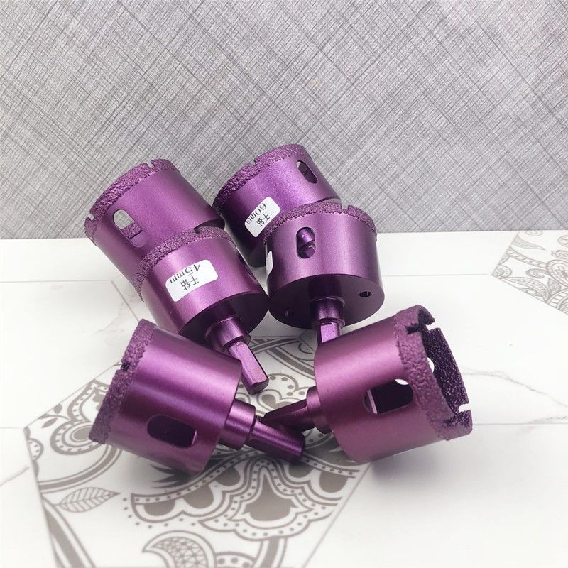 钎焊干钻钻头全瓷玻化瓷砖打孔干打孔钻头金刚砂钎焊全瓷砖开孔器